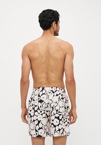 Quick-Dry Custom Swim <b>Trunks</b> Spandex/Polyester UPF50+ Drawstring Closure Durable Floral Print Shorts with Personalized Logo <b>Men</b> - Product Image 2