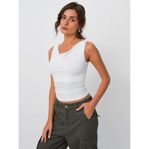 Foxa เสื้อกล้ามคอวีแขนกุดน่ารักสำหรับผู้หญิง, 2025แฟชั่นฤดูร้อน - Product Image 3