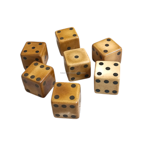Dés à jouer en résine de 35 mm de style antique D6 – Dés de jeu de haute qualité en gros avec points standard - Product Image 2