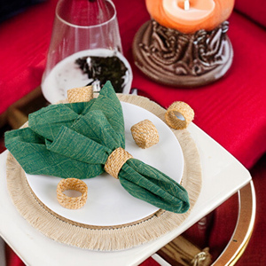 Hot Selling Handmade Bamboo Cane Wedding Rattan <b>Napkin</b> Ring for Table Decoration Best Quality Handwoven <b>Easter</b> <b>Napkin</b> Ring Cheap - Product Image 3