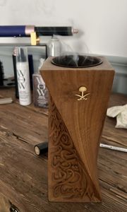 Luxury Wooden Mabkhara for Home Fragrance With <b>Silver</b> Inlay Floral Design Chinese Style Aromatic Use All-Season Incense <b>Burner</b> - Product Image 4