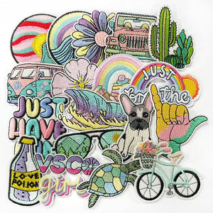Patch brodé chenille personnalisé en gros, design tendance, thermocollant ou à coudre, badge décoratif pour vêtements, logo uniforme écologique - Product Image 6