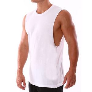 Camiseta Deportiva Personalizada al por Mayor para Hombre 2026, Cuello en V, Sin Mangas, Tejida con Cuentas, 100% Algodón, Transpirable y de Secado Rápido - Product Image 5