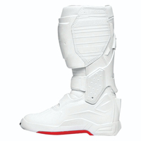 Bottes de motocross en cuir unisexes personnalisées, respirantes, légères, ignifuges, bottes de course de qualité supérieure pour pilotes professionnels