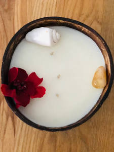 Bougie artisanale en coquille de noix de coco, tendance du moment, parfum naturel pour spa et usage domestique - Product Image 4