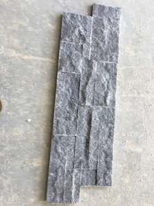 Carreaux muraux en marbre à face fendue moderne, revêtement mural en pierre naturelle blanche, écologique pour villa, extérieur, design contemporain - Product Image 4