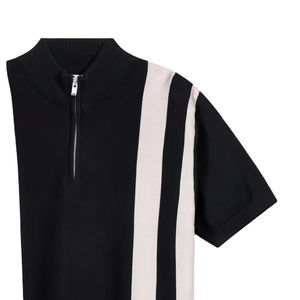 Chemise Homme Grise en Coton Tricoté Uni à Manches Courtes, Coupe Classique, Anti-Boulochage, Brodé, Séchage Rapide, Respirant - Product Image 3