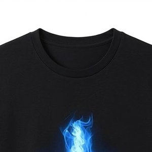 เสื้อยืดสีดำพิมพ์โลโก้ตามสั่งขายส่งสำหรับผู้ชาย สวมใส่สบายๆ ในฤดูร้อน เสื้อผ้าสตรีทแวร์รักษ์โลก ขายดีเป็นที่นิยม - Product Image 4