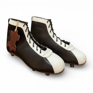 Geoffrey - Zapatillas de Fútbol Clásicas de Cuero Vacuno 100% Marrón Oscuro Vintage para Competición Mundial, Ligeras y Resistentes - Product Image 1