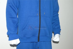 Premium Winter Tracksuit <b>Set</b> Royal Blue Heavy GSM Jogger Hoodie 100% Organic Cotton Custom Design Logo Direct Factory Price - Product Image 5