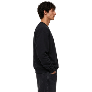 Custom Men's Sweatshirt Brushed Fleece Crew Neck Pullover With Oversized Fit Puff Print Graphic And Washed Fabric Finish - Product Image 4