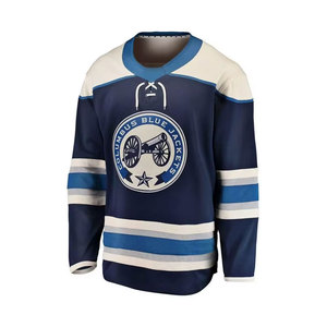 Jersey de Hockey sobre Hielo de Primera Calidad, Cuello en V, Manga Larga, Rayas Blancas y Negras, Transpirable, de Poliéster, Unisex, para Adultos - Product Image 5