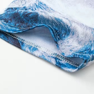 <b>Men's</b> Wolf Print Short Sleeve T-Shirt Regular Fit O-Neck Casual Digital Printing Breathable Quick Dry Polyester Knitted Shirt - Product Image 6
