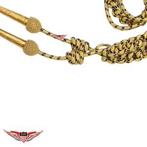 Aiguillette Customized High Quality Tactical Aiguillette Cords Custom Aiguillettes <b>Accessories</b> with Metallic Golden Tip - Product Image 2