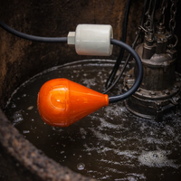 Interrupteur à flotteur électronique étanche IP68 en PP pour pompe à eaux usées 24V/48V Garantie 7 ans