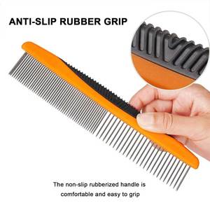 Peignes de toilettage pour animaux de compagnie en plastique personnalisés, robustes, conçus pour les poils épais. - Product Image 3