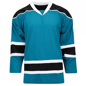Maillot de hockey sur glace personnalisé pour homme, respirant, léger, imprimé par transfert thermique, vêtements d'équipe professionnels, positions de logo personnalisées - Product Image 4
