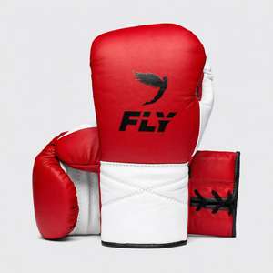RTS Professional High Quality Pure Cowhide Leather Customized Lace-Up Closure Lightweight Breathable Boxing Gloves for Training - Product Image 3