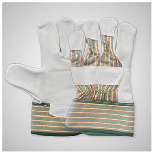 Guantes de Trabajo Canadienses de Cuero Vacuno de Grano Liso, Resistentes, Anti-Impacto, con Puño de Seguridad, 11 oz, Personalizables, Antideslizantes y Transpirables - Product Image 6