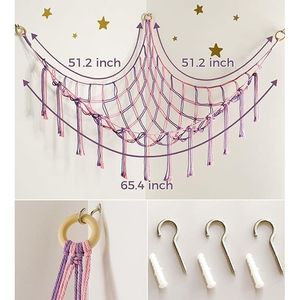 Grand Organisateur de Jouets en Peluche Suspendu en Angle pour l'Affichage et le Rangement des Peluches pour la Décoration de Chambre de Bébé et d'Enfants - Product Image 6