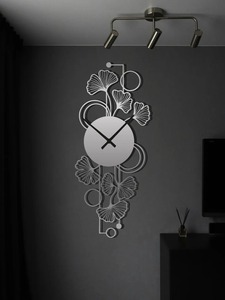 Horloge murale longue et élégante noire de qualité supérieure, idéale pour la maison, le bureau, l'hôtel et les intérieurs contemporains, fabriquée à la main en Inde - Product Image 5