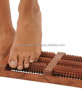 Rodillo masajeador de pies de madera para aliviar el estrés acupresión acupuntura masaje de pies producto textil para el hogar - Product Image 3