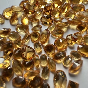 Citrine naturelle, pierres précieuses en vrac, formes et tailles variées, 3x5 à 5x7 mm, lot de 101 pièces, 46 carats, taillées et polies - Product Image 1
