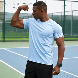 Nouveau design T-shirts décontractés en maille polyester/coton 180g imprimés pour hommes, idéaux pour le fitness, vente en gros - Product Image 5