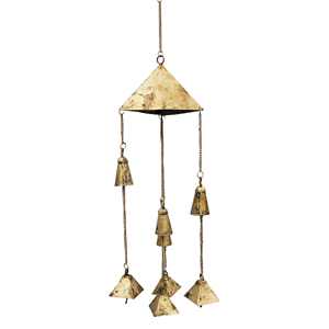 Luxury Decorative Vintage Iron <b>Bell</b> with Rope Hanging for Garden Gates Entryways and Farmhouse Walls Use for Worldwide Export - Product Image 2