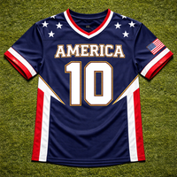 Maillot de football américain personnalisé pour adultes, respirant, séchage rapide, impression par sublimation, uniforme d'équipe, logo imprimé, nom et numéro du joueur