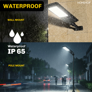 Farola Solar Todo en Uno Homehop de 50W con Sensor de Movimiento, Lámpara LED Automática para Jardín y Camino Exterior (Blanco Frío) - Product Image 5
