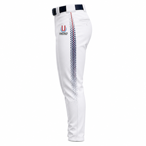 Pantalon de baseball blanc personnalisé pour homme 2026 – Anti-humidité, coupe ajustée, taille élastique, 100 % polyester, broderie logo – Idéal été - Product Image 3