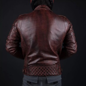 Chaqueta de Cuero Genuino para Otoño, Resistente al Viento, Cómoda, Estilo Urbano Contemporáneo y Formal - Product Image 2