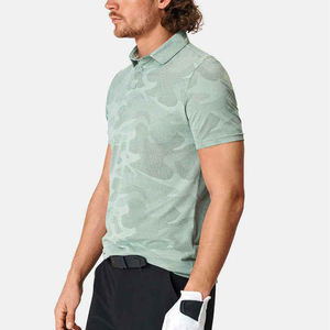 เสื้อโปโลกอล์ฟซับเหงื่อ พิมพ์โลโก้ตามสั่ง แห้งเร็ว เสื้อทำงานผ้าโพลีเอสเตอร์เรียบ ซับลิเมชั่น เสื้อยูนิฟอร์มเปล่าสำหรับผู้ชาย - Product Image 4