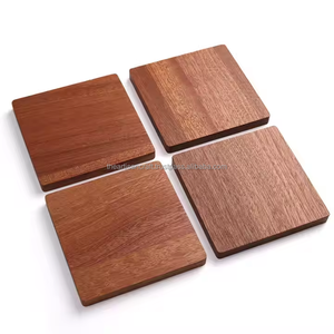 Vintage Square <b>Wooden</b> Eco-Friendly High Quality Drink Tea Coasters Personalized Logo Design Absorbent Table Top <b>Placemat</b> - Product Image 3