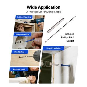 100 PZ Viti per Calcestruzzo da 3/16 Pollici, 5 Lunghezze Diverse, Testa Phillips, Viti per Muratura, Punte da Trapano in Acciaio al Carbonio Blu, Ancoraggi per Calcestruzzo - Product Image 5