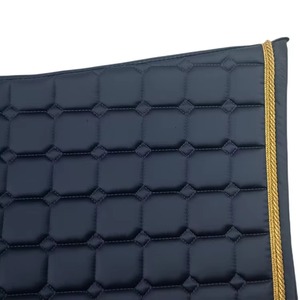 Vente en gros de tapis de selle pour chevaux personnalisés, tendance, légers, en PVC, coton et laine, avec rembourrage doux de haute qualité et doublure en polaire, pour l'équitation - Product Image 3