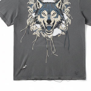 เสื้อยืดฮิปฮอปคอกลมทรงปกติ ยูนิเซ็กซ์ พิมพ์ลายแบบซับลิเมชั่น โลโก้สั่งทำได้ ผ้าโพลีเอสเตอร์/คอตตอนผสม ระบายอากาศได้ดี แห้งเร็ว - Product Image 4