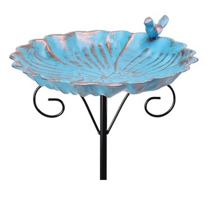 Bain d'oiseaux de jardin très tendance, décoration de luxe en métal et fer pour l'extérieur, taille, forme et couleur personnalisables - Product Image 5