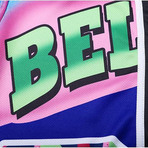 Camiseta de Béisbol Bel Air Unisex de Manga Corta con Botones al Frente, Estampado Sublimado, Secado Rápido, Ropa Deportiva para Adultos, Todas las Temporadas - Product Image 3