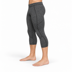 <b>Men</b> Capri <b>Legging</b> Provides Reliable Fit Soft Stretch Fabric And Comfortable Movement For Running Sports And Fitness Activities - Product Image 2