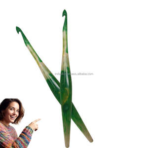 Gancho de ganchillo de resina personalizado con diseño artístico, flujo suave y belleza funcional combinado color personalizado 4,5mm 5 mm 6 mm - Product Image 1