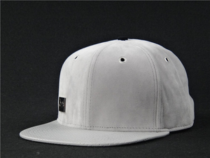 Casquette Snapback Unisexe Grise 6 Panneaux en Coton à Visière Plate Style Urbain Décontracté pour Adultes - Product Image 2