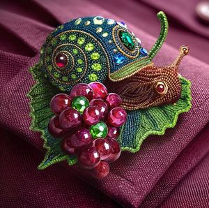 Broche Decorativo Hecho a Mano con Cuentas Bordadas para Ropa y Accesorios, Broche de Diseño con Cuentas Bordadas - Product Image 6