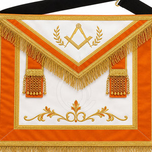 Tablier de maître maçon de haute qualité avec broderie fine, style classique, tissu doux pour les fonctions formelles et les occasions spéciales - Product Image 6