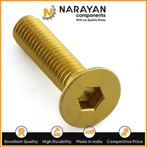 Premium Grade Zinc Plated Brass Metric Countersunk (CSK) Machine <b>Screws</b> for Electrical Mechanical General Engineering Use - Product Image 2