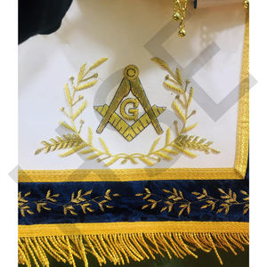 Tablier maçonnique bleu de haute qualité - Product Image 4