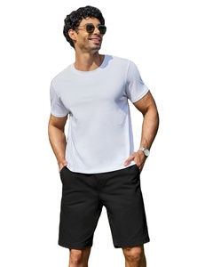 Camiseta de Verano para Hombre, 100% Algodón, Transpirable, Ecológica, Lisa, Cuello Redondo, Manga Corta, Cómoda, Ligera, Informal, de Fábrica - Product Image 6