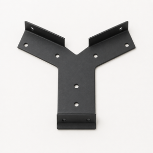 Standard export packaging OEM/ODM Available Powder Coated Aluminum Fence <b>Bracket</b> Sheet Metal Fabrication - Product Image 1