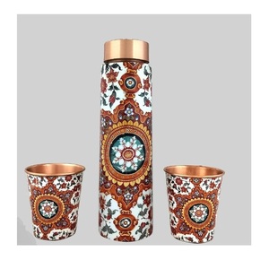 Creative Quality Metal <b>Copper</b> <b>Bottle</b> Enamel Finishing Water <b>Bottle</b> Luxury Design <b>Drink</b> Ware Water <b>Bottle</b> At Lowest Price - Product Image 4